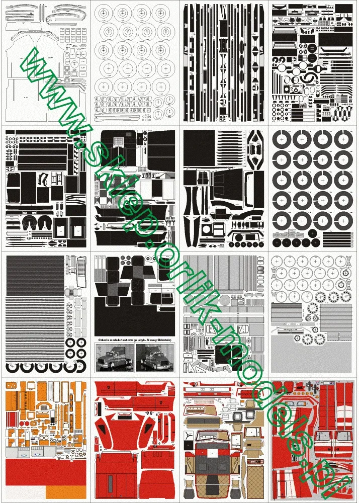 Papierový model - Ťahač Ford LTLA 9000 Aeromax 120